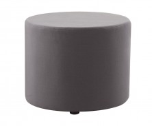 Mars Round Ottoman. 550 Dia X 450 H. Charcoal Fabric Only